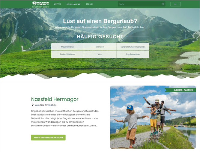 Summer+ | Homepage Vorgestelltes Gebiet