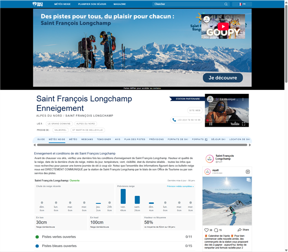 Skiinfo+ | Spécificités du programme