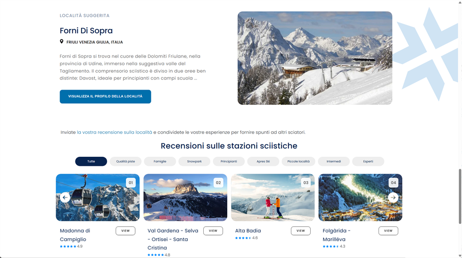 Skiinfo+ | Homepage Extra visibility
