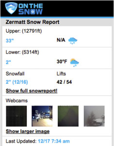 Mountain News Snow Report